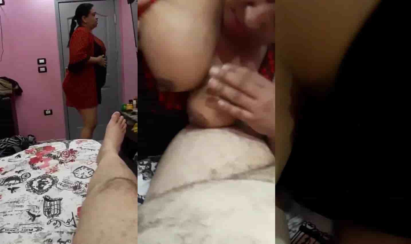 sex عربي فيه عمة ببزاز كبار تمص زب ابن اختها و تخليه يقفش صدرها بايده
